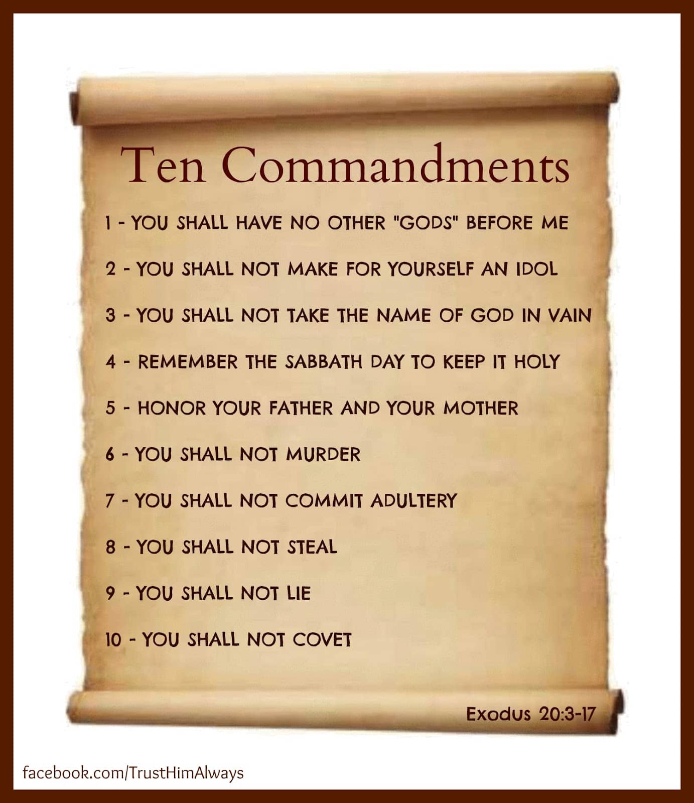 Exodus 20 ten commandments - CatholicFIT